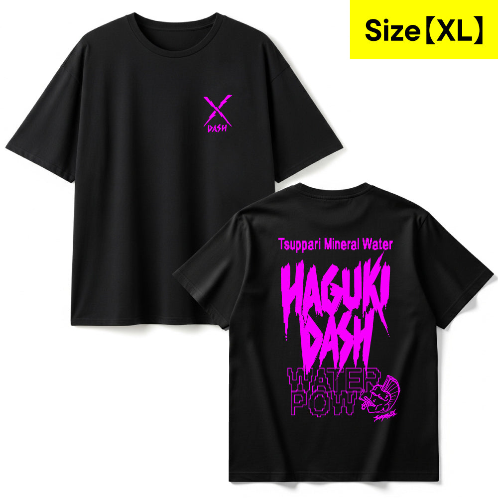 Tシャツ<br>≪ブラックxピンク≫【XL】