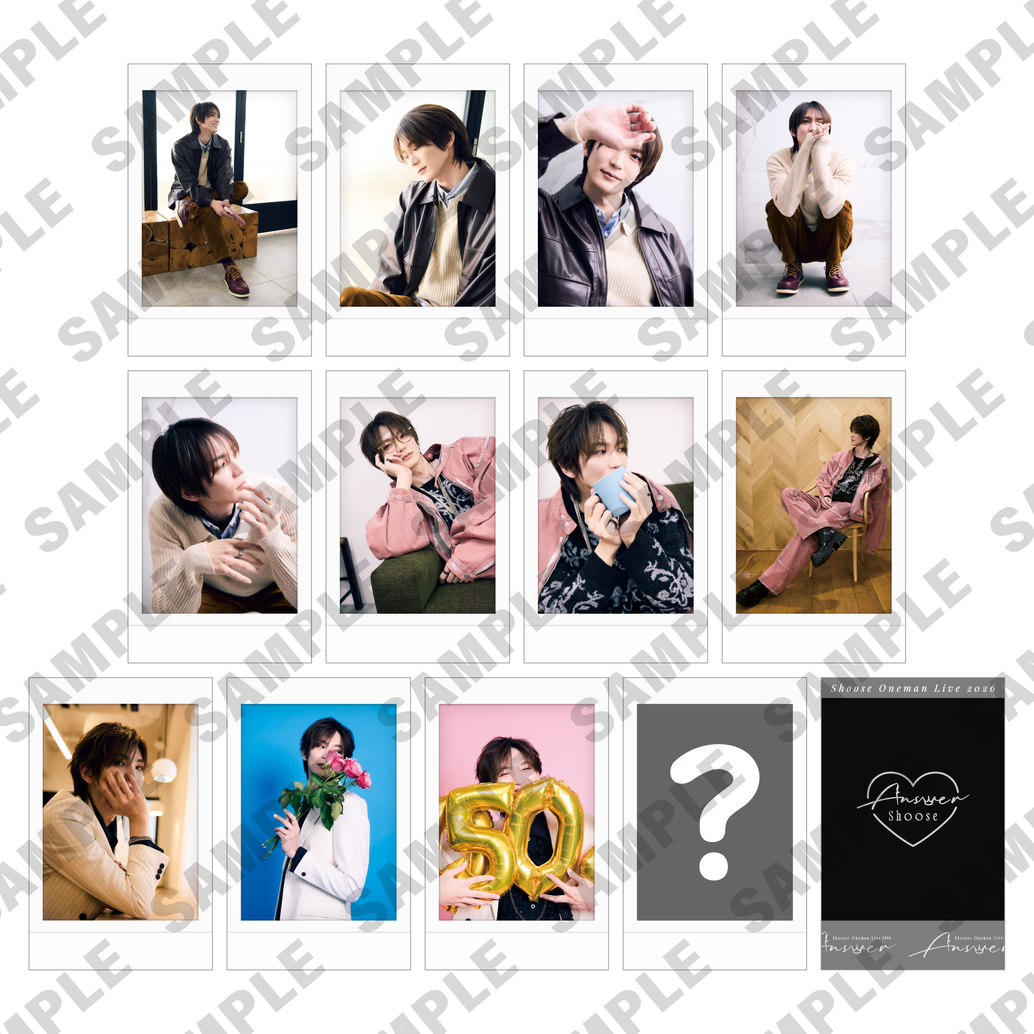 ランダムチェキ風カード(Shoose Oneman Live 2026 -Answer-)