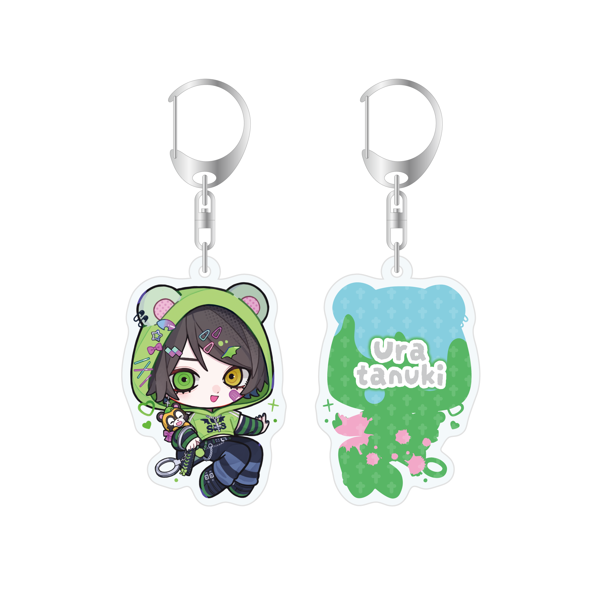 アクリルキーホルダー【うらたぬき】（そらまふうらさかから逃げられない！）