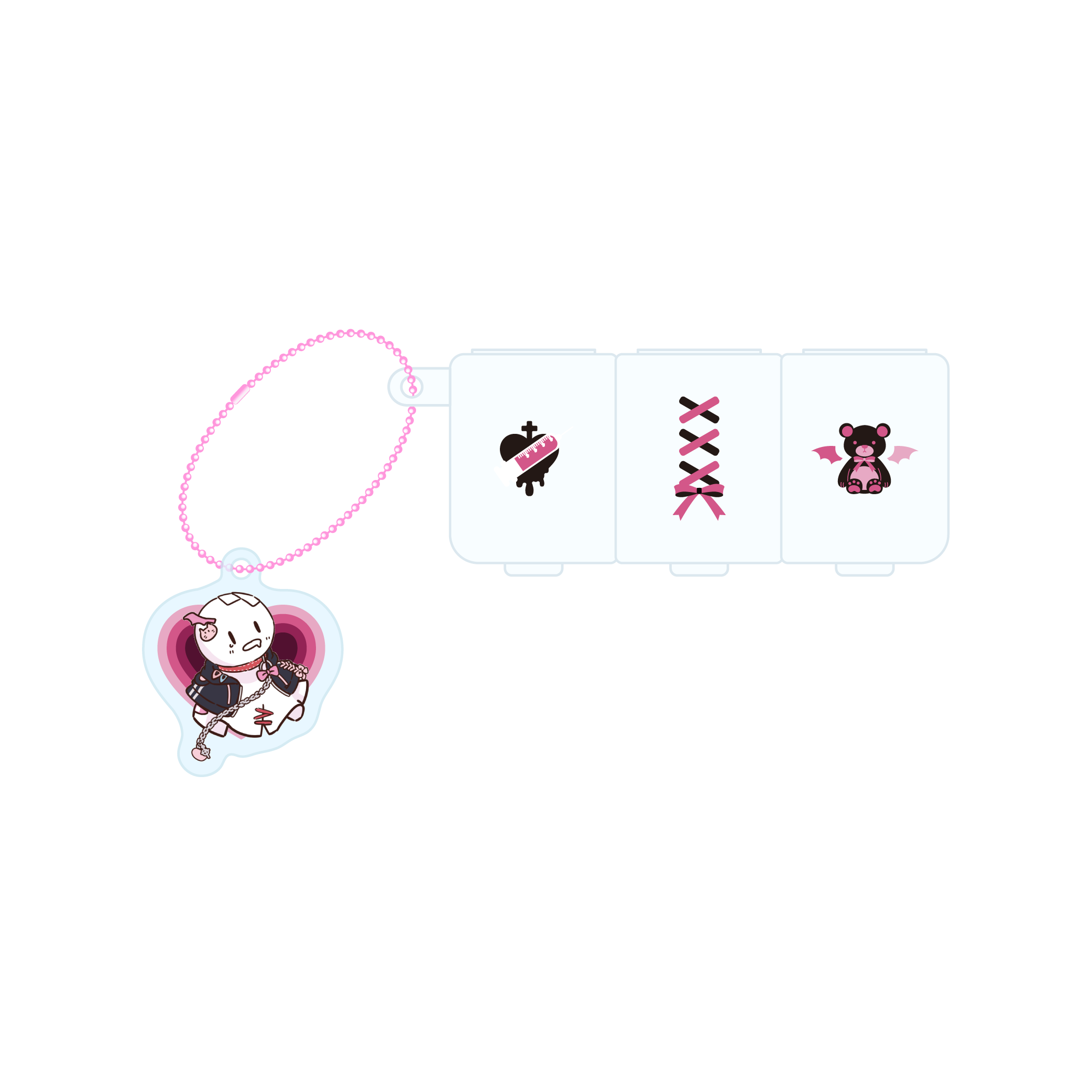 おくすりの時間キーホルダー【まふまふ】（そらまふうらさかから逃げられない！）