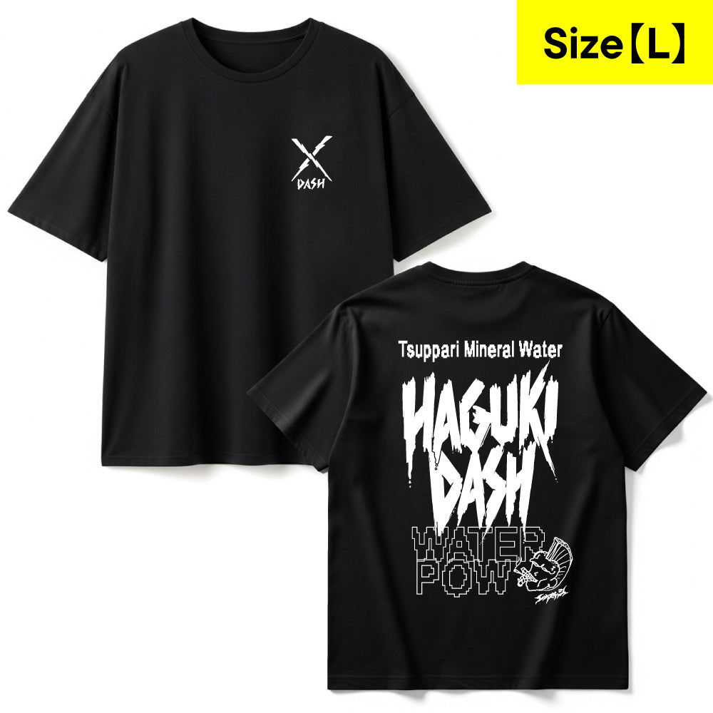 Tシャツ<br>≪ブラックxホワイト≫【L】