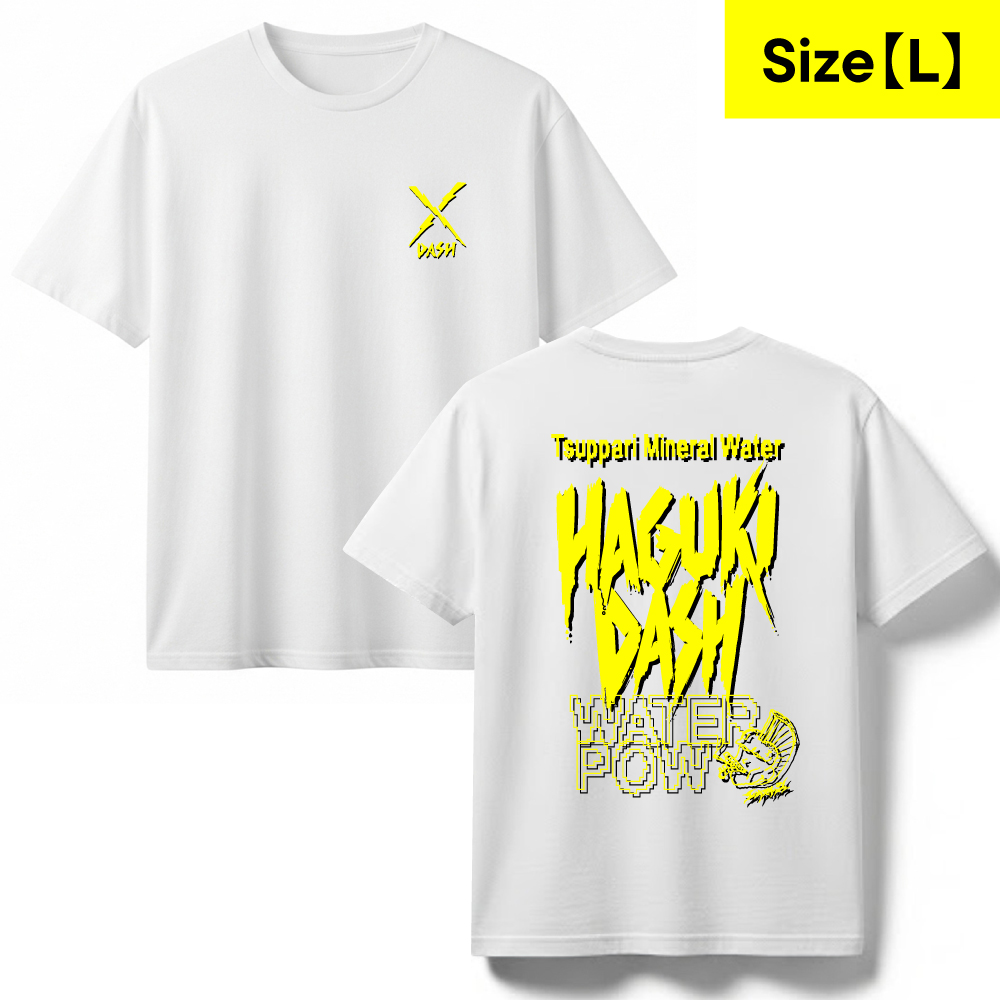Tシャツ<br>≪ホワイトxイエロー&ブラック≫【L】